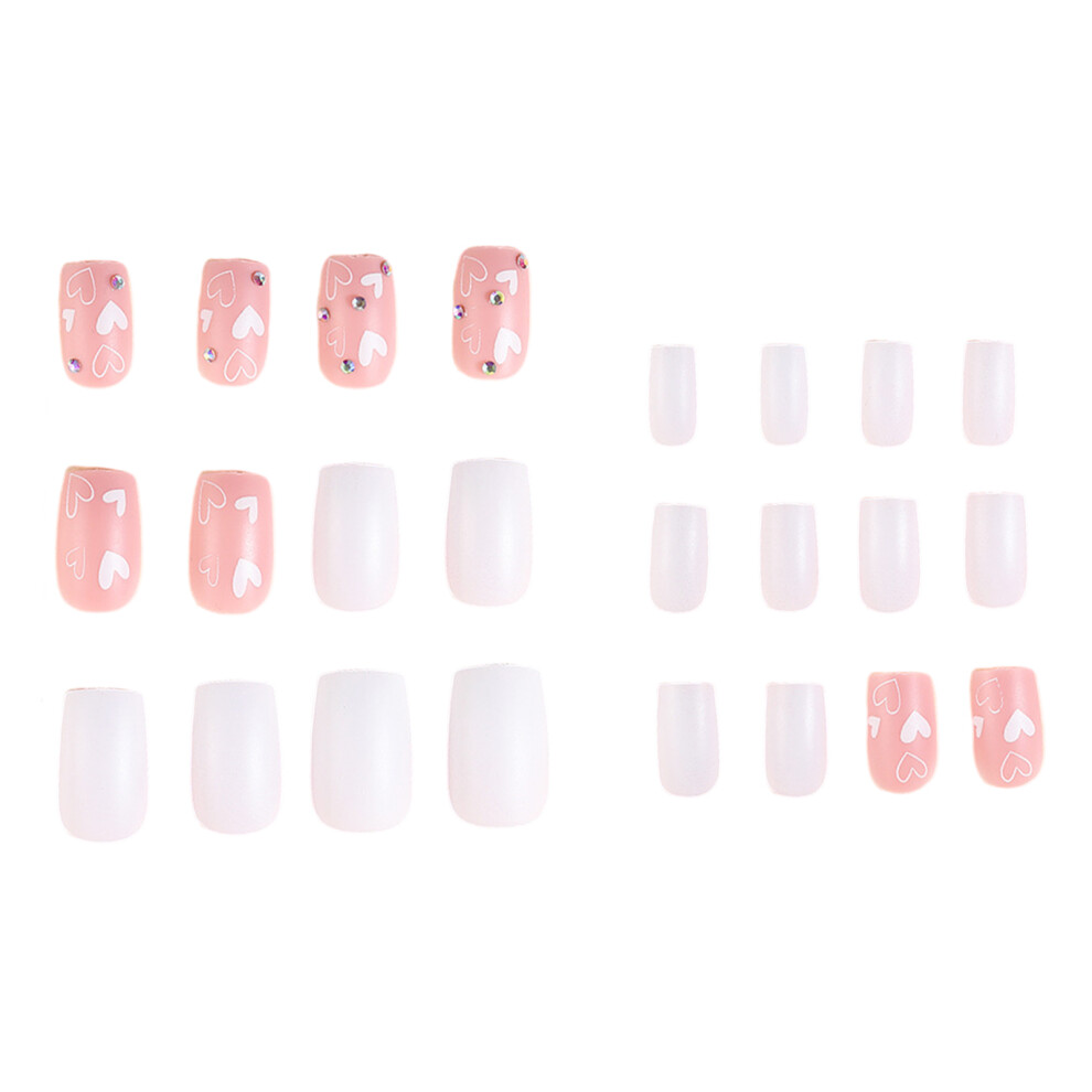 Creation-3C Matte Press-On Nails For Valentine\'S & Travel