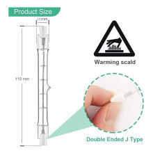 R7S Halogen Light Bulb 118mm 200W 230V Halogen Rod R7S Halogen Bulb R7S Dimmable Halogen Rod Lamp Lights 18Pack