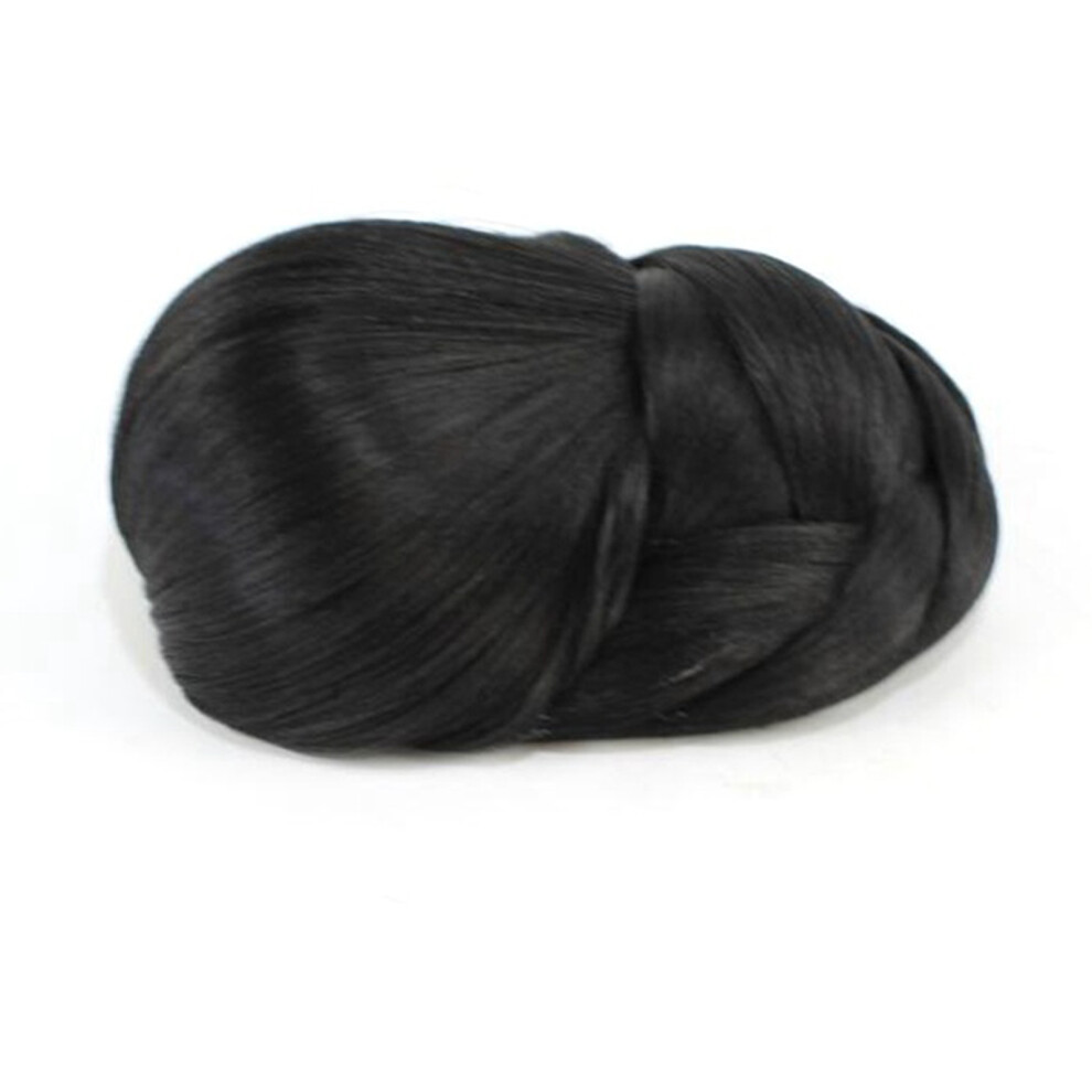 Reach-Tools (Black) Bridal Bun Wig For Halloween & Christmas