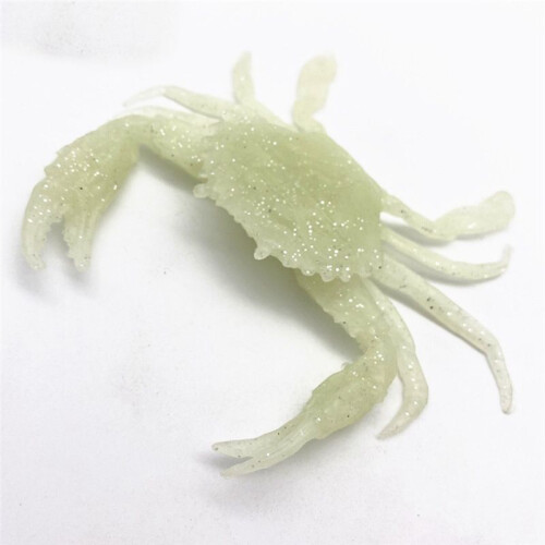 4 Stück 13 cm Künstlicher Angelköder, Krabbenköder, 3D-Simulation, Weicher Angelköder, Leuchtende Farbe 2