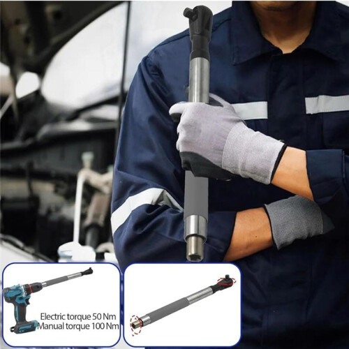 Offset Extension Wrench for Electric Drill,1/2-Inch Electric Drill Adapter, 4 Conversion Adapters, for Tight Spaces 2