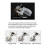 30 LED Inner Hinge Lamp Wardrobe Hinge Light Under Cabinet Light Cupboard Sensor Lights for Bedroom Kitchen Closet 6