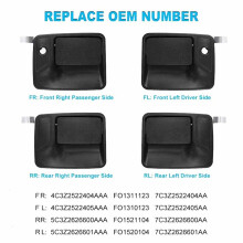 Exterior Door Handle Replacement for Excursion F250 F350 F450 F550 F650 99-16 7C3Z2522405AA, 7C3Z2522404AA Front