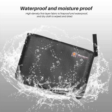 Fireproof Files Folder Accordion Document Bags 14.3x9.8 inch A4 Size 12 Pockets Non-Itchy Silicone Coated Fire Resistant Safe Money Storage Bags