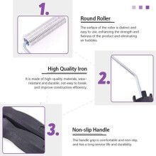 5Pcs Fiberglass Laminating Aluminum Paddle Stripes Mould FRP Vertical Roller Kit Bubble GRP Work for Bathtub Boat Repair