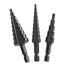 3PCS HSS Cobalt Black Nitride Stepped Drill Bits Set 3-20mm for Metal & Wood