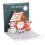 Three D Christmas Decorative Paper Greeting Card with Envelope Sticker 16