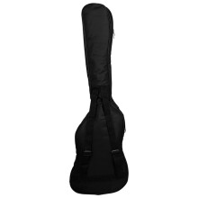 Black Waterproof Oxford Cloth Bass Bag with Double Shoulder Straps Padded Soft Case Backpack for Audio Accessories