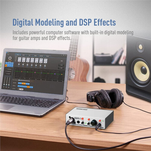 SONICAKE Sonic  2 Professional Audio Interface with Analog Preamp DSP Effects for Guitar Streaming Recording 2
