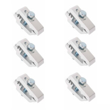6Pcs Aluminum Truck Bed Mounting Clamps Truck Bed Cover Clamps for Roof Covers Campers Accessories