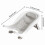(Printing Moxiao, With bracket legs) Siège de Bain Bébé - Support Lavage Fesses 4