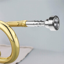 Silver Trumpet Mouthpiece 7C 5C 3C Trumpet Mouthpiece Set with Cleaning Cloth Compatible for Conn King