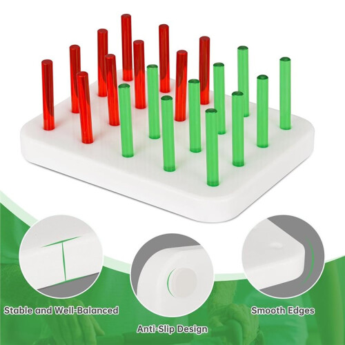 Finger Training Device for the Elderly, Acrylic 20-Hole Pegboard, Rehabilitation Training Tool, Finger Strength Training 2