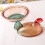 Home Tabletop Decor Chicken Jar - Crystal Glass Lidded Container for Candy & Snacks 3