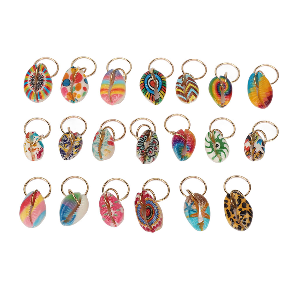 20 Shell Dreadlock Rings DIY Cute UK