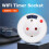 Tuya WLAN--Steckdose mit Digitaler Anzeige, Countdown-Timer, Drehschalter, 15 Min. - 24 Std., 23 Std. 59 Min., EU-Stecker 9