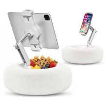 Plush Ornament, Phone Stand, Snack Bowl, 360 Adjustable Phone Stand, Suitable for Smartphones and Tablets. A