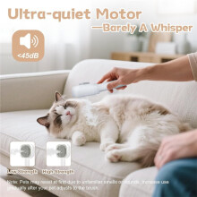 4 in 1 Self Cleaning Pet Steam Brush for Shedding with Quiet Motor - Elimination Flying Hair - Keep Your Clothes Clean