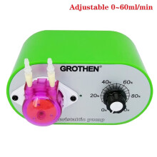 GROTHEN Peristaltic Pump Water Pumping Electric Pump Adjustable Flowrate 0-60ml/Min Water Pumping EU Plug
