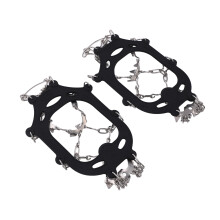 19-Loch Stahlzahn-Eisgripper Crampons Schuhüberzug für Schnee
