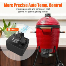 Drahtloser -PID-Lüfterregler mit Temperaturfühler für Fleischgrills, Smoker und Kamado-Öfen