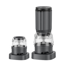 Electric Pepper Grinder Set Automatic Salt and Pepper Mills Adjustable Coarseness One-Handed Operation Grinder B