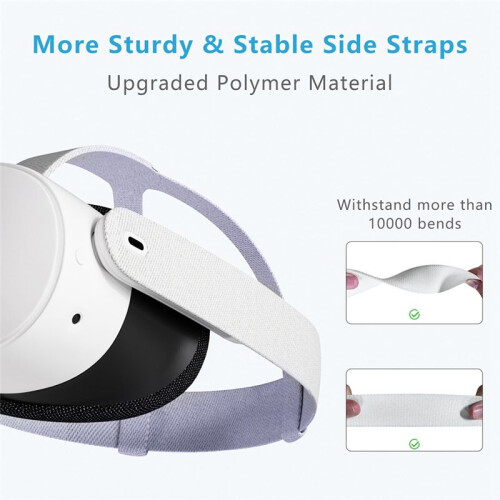 Strap for Meta Quest 3/3S VR Headset Headband Strap for  Quest 3/3S Adjustable Headwear VR Accessories 2