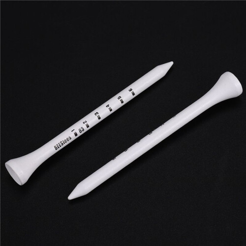 50Pcs Professional  83Mm White  Wood Tees Accessories  Training Aids 2