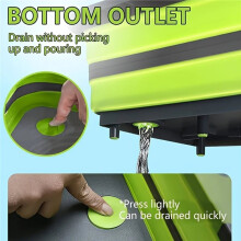 Portable Space Saving Basin with Built-in Sink and Storage Function - Perfect for Outdoor Camping Travel Folding Basin