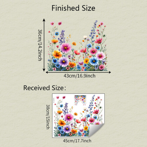 (BB2887) Floral Butterfly PVC Window Stickers 1
