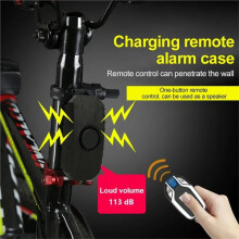 Allarme A Vibrazione Wireless con 2 Telecomandi per Biciclette e Motociclette, Ricaricabile Tramite USB, Impermeabile