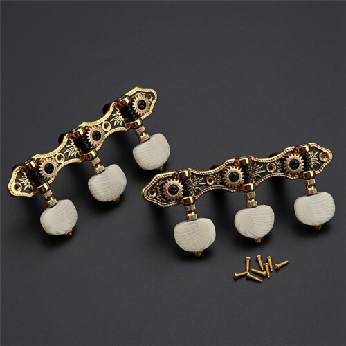 2pcs Guitar String Tuners Classical Guitar 3 Sets of String Tuning Pegs 3Left 3Right Guitars Knobs Replacement 2