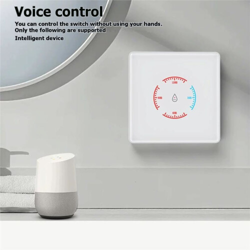 Tuya WiFi  Boiler  3500W Metered Water Heater  EU Standard Touch  with Countdown Function Black 1