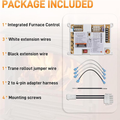 50A55-843 Integrated Furnace Control Board for White Rodgers Silicon Carbide Ignition Modules,Universal Replacement Part 2