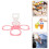 Foldable Cup Holder - 4-Hole Capacity Beverage Tray, Reusable, Portable Cup Holder, Hand-Held Cup Holder 2