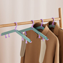 (Green) Travel Hangers - Foldable & Durable for Suitcase