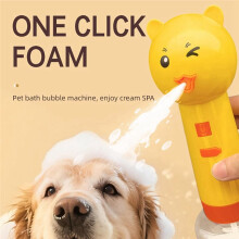 Electric Foaming Shampoo Dispenser for Dog and Cat, Rechargeable Soap Dispenser for Pet Bathing, Bathroom, Kitchen Sink