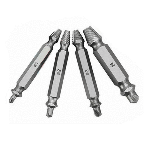 4Pcs Heavy Duty Screw Extractor Set for Broken & Stripped Screws