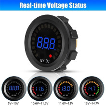 Voltage Meter,12V LED Digital Display Voltage Meter Car Voltmeter Measuring Device Voltage Tester Measuring Device