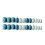 24pcs Gray Blue Marble Press On Nails 5