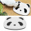 Corrugated Panda Pattern Cat Scratch Mat for Walls & Doors 16