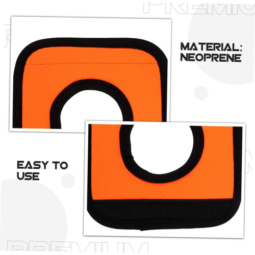 Luggage Handle Wraps 2 Pack, Suitcase Handle Covers  Neoprene Cushioned Grip, Orange for Easy ID 2