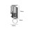 Butane Torch Lighter, Windproof Butane Lighter with Blue Jet Flame, Refillable Keychain  Black 4