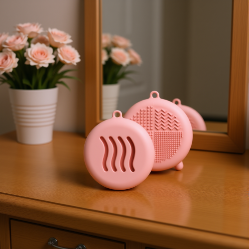 (Pink) Silicone Sponge Case - Dustproof Travel Organizer 1