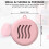 (Pink) Silicone Sponge Case - Dustproof Travel Organizer 5