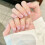 (S) Pink Tip Square Fake Nails - Zero Pressure 3