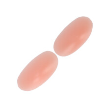 2pcs Silicone Self Adhesive Shoulder Pads Reusable Skin Color 13x7cm