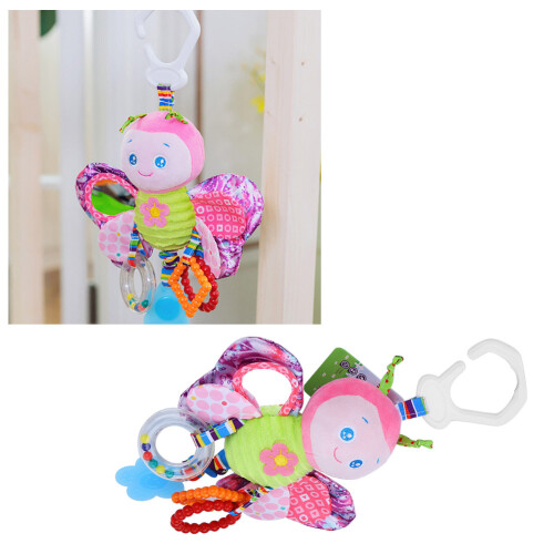 Baby Stroller Hanging Animal Toy with Rattle