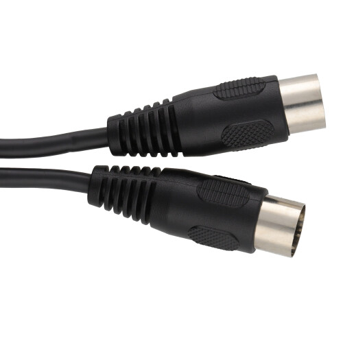 kenable MIDI 5 Pin DIN Plug to 5 Pin DIN Plug Cable 0.5m Black 2