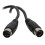 kenable MIDI 5 Pin DIN Plug to 5 Pin DIN Plug Cable 0.5m Black 5